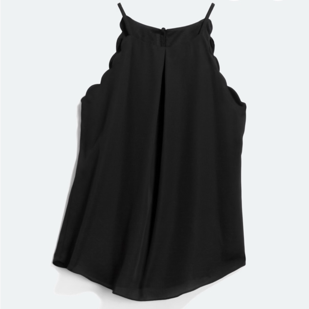Fortune & Ivy Valdez Elegant Black Sleeveless Top size medium